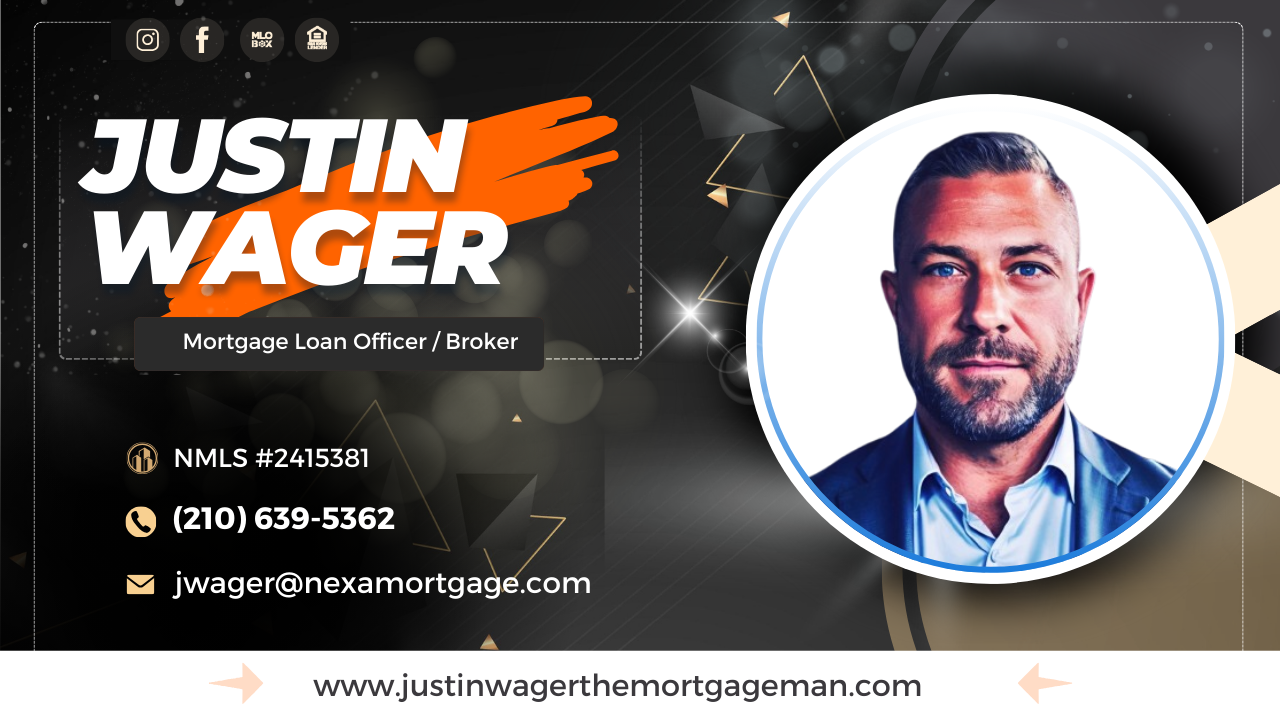 Justin Wager The Mortgage Man logo
